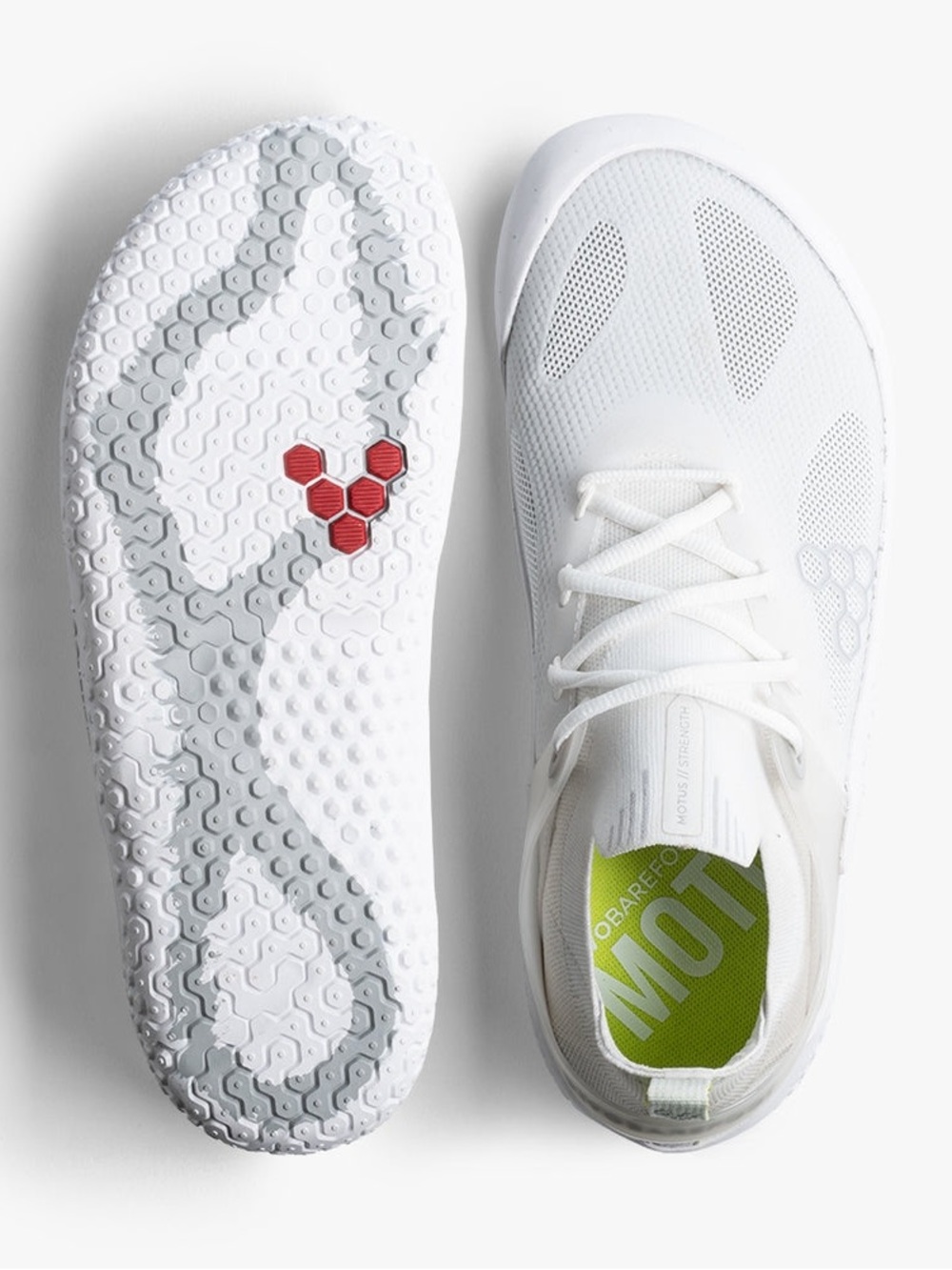 Vivobarefoot Motus Strength L White/Grey Sz 6 / EU 37-  NEW WITH Box